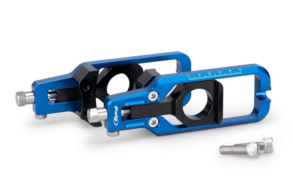 Tensores cadena aluminio CNC Yamaha YZF-R1 2009-2014 azules
