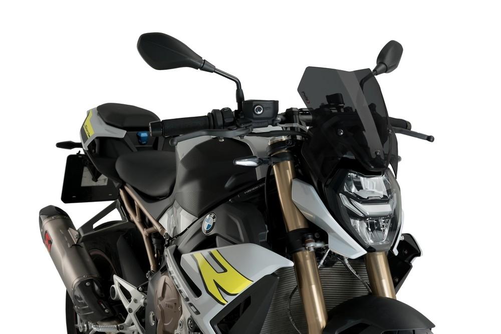 Cupula BMW M1000R 2023-2024, S1000R 2021-2024 Puig New generation Sport con soporte BMW ahumada oscuro