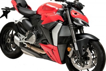 Alerones downforce laterales naked Ducati Streetfighter V2 2022-2024 negro mate
