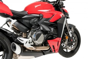 Alerones downforce laterales naked Ducati Streetfighter V2 2022-2024 negro mate