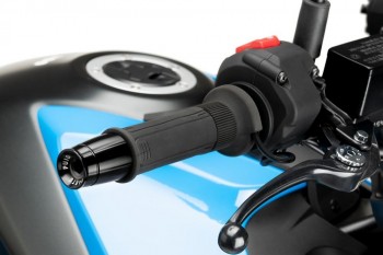 Contrapesos manillar Suzuki GSX-8R, GSX-8S, GSX-R 1000, GSX-R 1300 Hayabusa Puig Sport negros