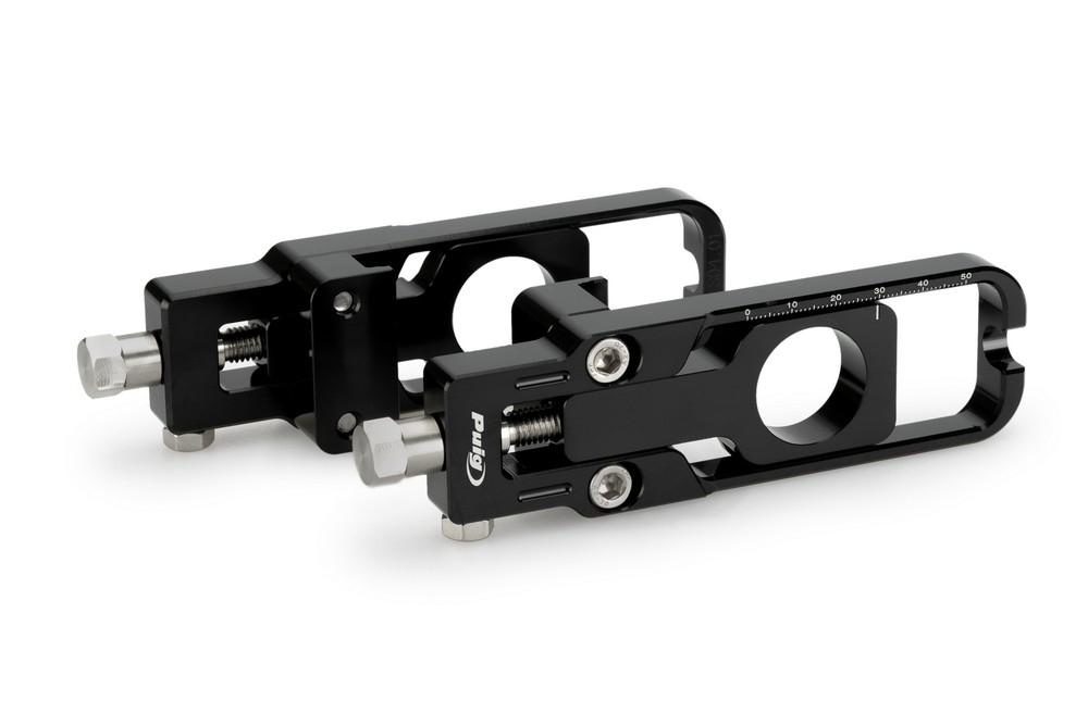Tensores cadena aluminio CNC Suzuki GSX-8R 2024, GSX-8S 2023-2024 negros