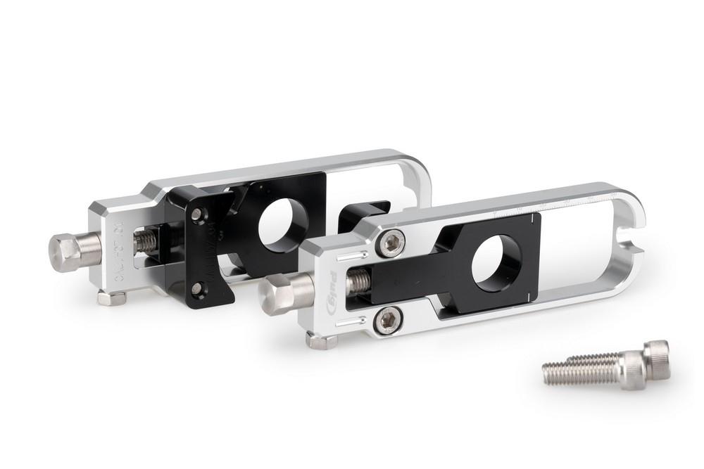 Tensores cadena aluminio CNC Honda NT1100 2022-2024 platas