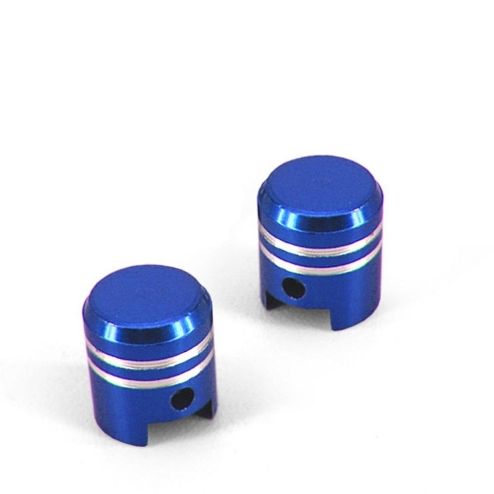 Juego tapones valvula piston azules