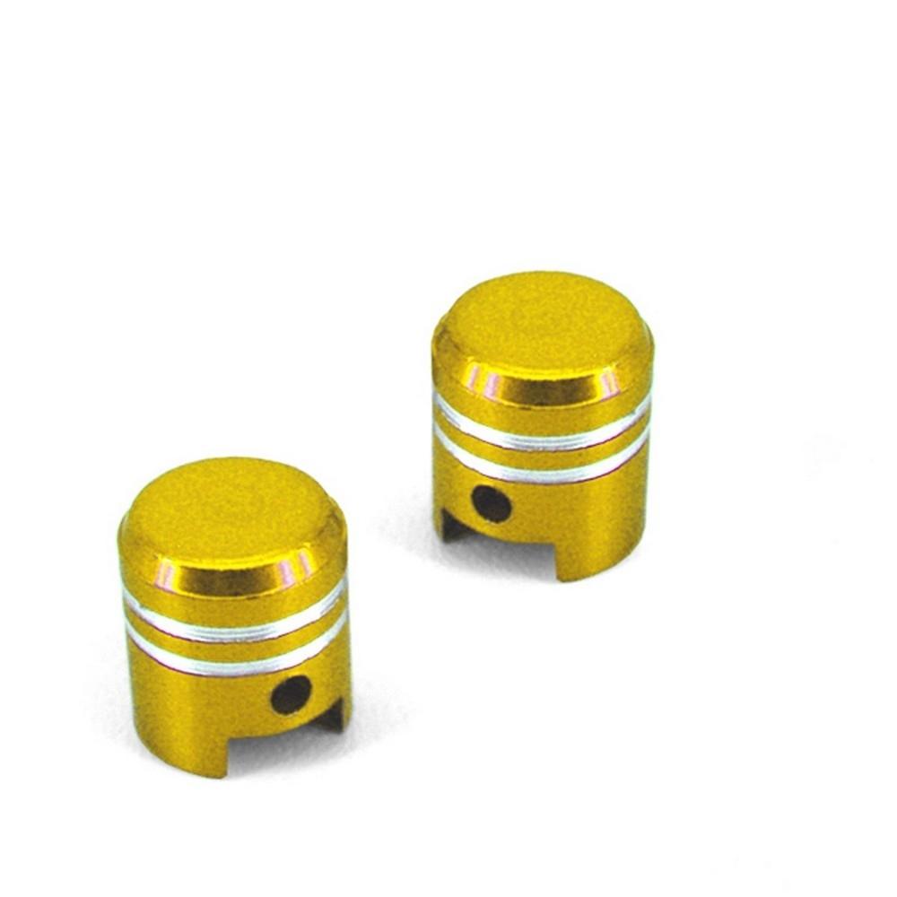 Juego tapones valvula piston color oro