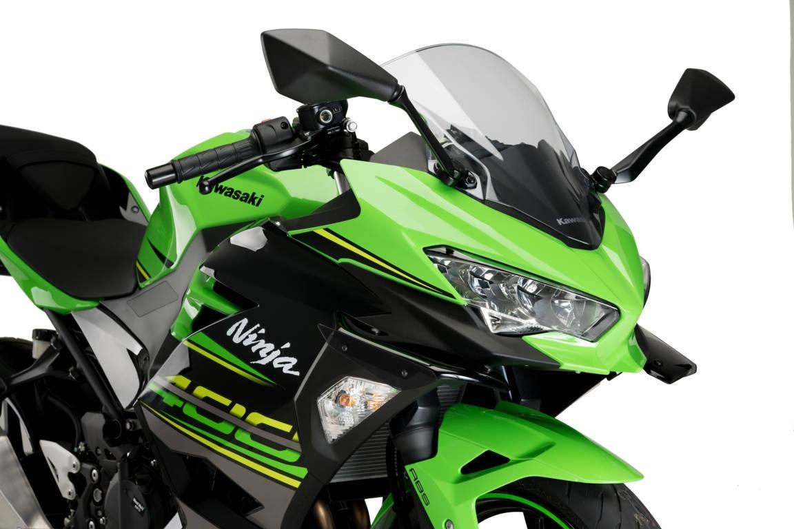 Alerones downforce laterales sport Kawasaki Ninja 400 2018-2024 negros