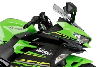 Alerones downforce laterales sport Kawasaki Ninja 400 2018-2024 negros