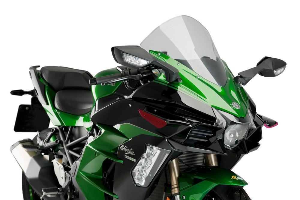 Alerones downforce laterales sport Kawasaki Ninja H2 SX 2018-2019 rojos