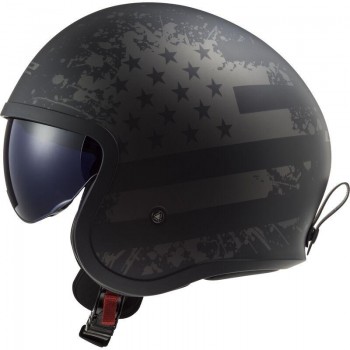 Casco LS2 OF599 Spitfire II Black Flag