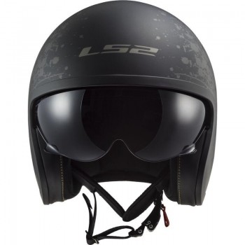 Casco LS2 OF599 Spitfire II Black Flag