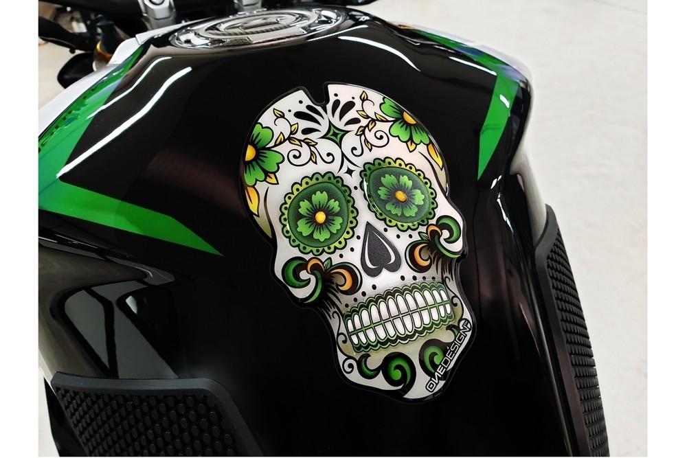 Protector de Deposito SKULL C/verde