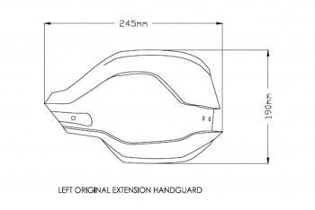 Extensiones paramanos originales BMW F750/800/850/900GS /Adventure, F900XR, M1000XR, R1200/1250GS /Adventure, S1000XR transparen