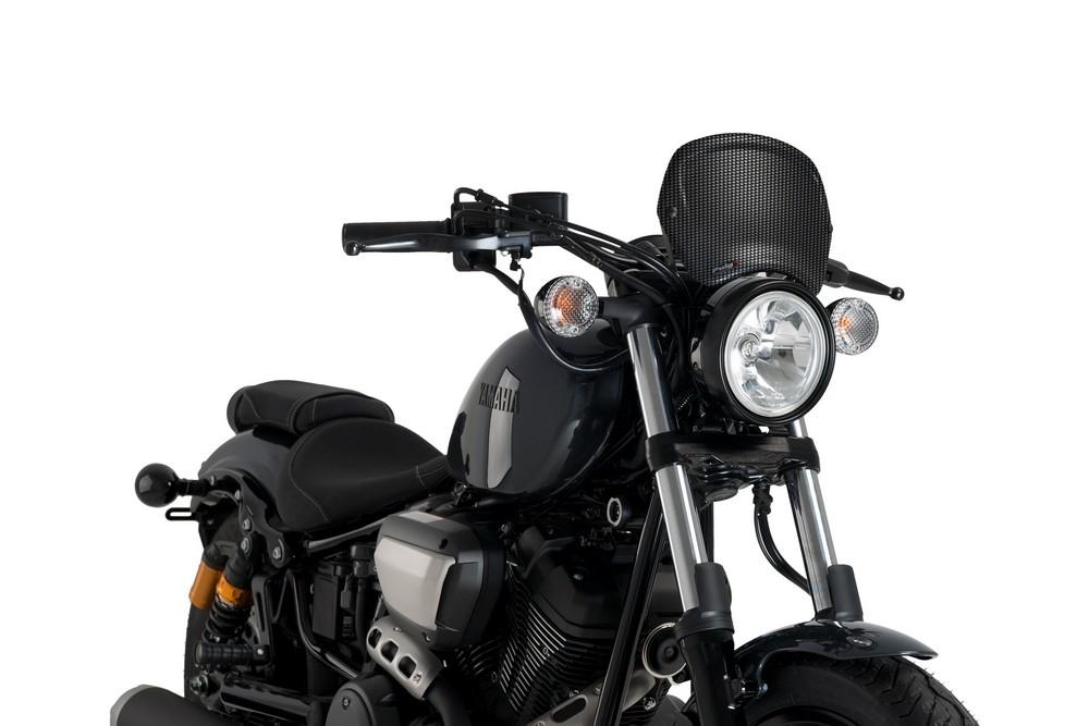 Placa frontal Yamaha XV950 /R 2014-2020 simil carbono
