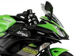 Alerones downforce laterales sport Kawasaki Ninja 650 2017-2019 negros