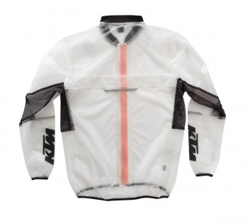 Chaqueta impermeable KTM transparente