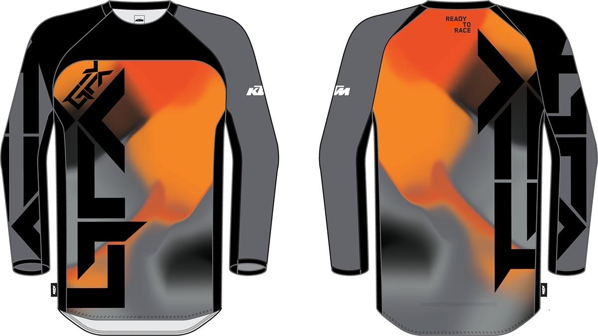 Camiseta KTM Gravity-FX 2025 Negra-Gris