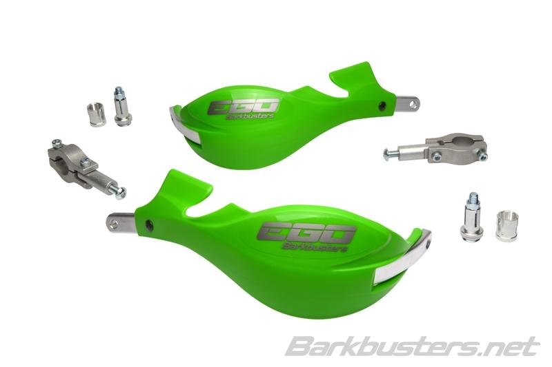 Paramanos Barkbusters EGO Mini abiertoa manillar 22mm verdes