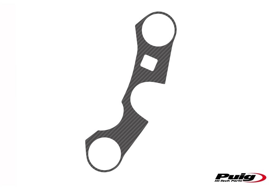 Adhesivo protector tija superior horquilla Suzuki GSX-R 1000 2007-2008 modelo xtreme simil carbono