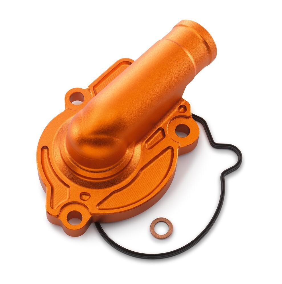 Tapa bomba agua Factory CNC naranja KTM 125/150 SX 2016-2022, 150 EXC 2020-2023