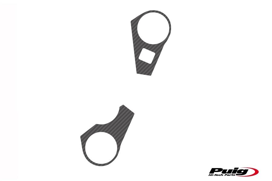 Adhesivo protector tija superior horquilla Suzuki GSX-R 1000 2009-2016 simil carbono
