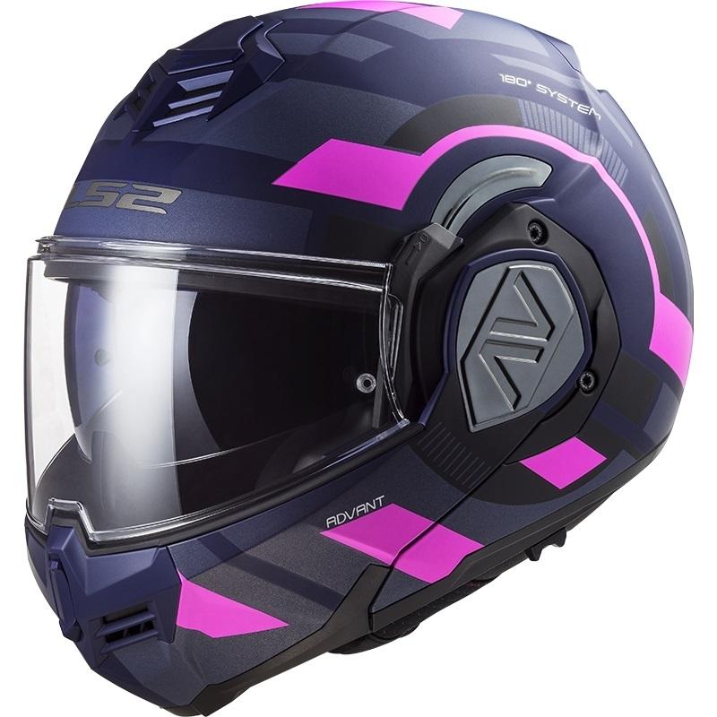 Casco LS2 FF906 Advant Velum azul mate-rosa fluor talla S