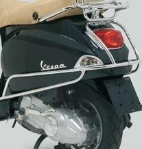 Defensas traseras cromadas Vespa LX, LXV 50/125/150