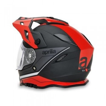 Casco Aprilia Multuroad Negro-Rojo