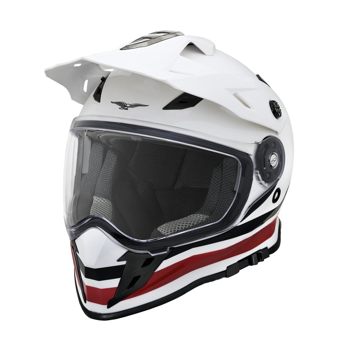 Casco Moto Guzzi V85 blanco talla M