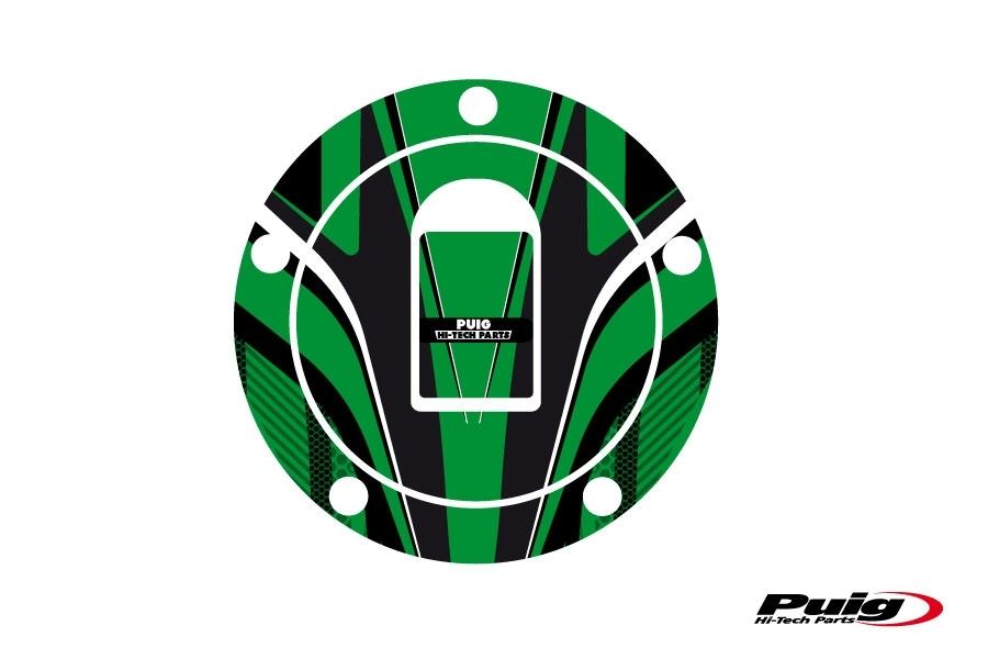 Protector tapon modelo RADICAL KAWASAKI C/verde