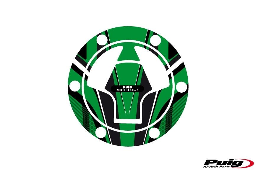 Protector tapon modelo RADICAL Kawasaki C/verde