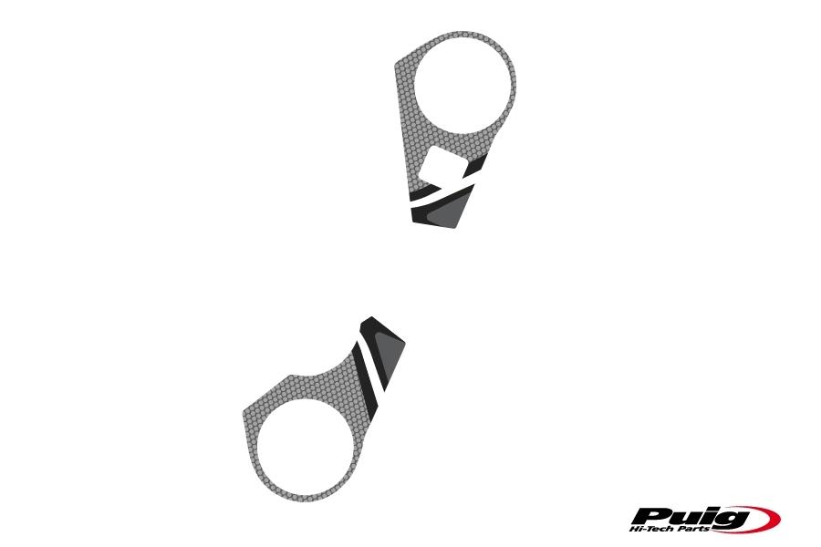 Adhesivo protector tija superior horquilla Suzuki GSX-R 1000 2009-2016 gris