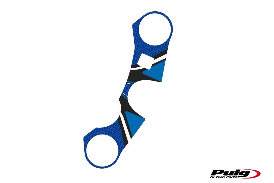Adhesivo protector tija superior horquilla Suzuki GSX-R 1000 2007-2008 azul