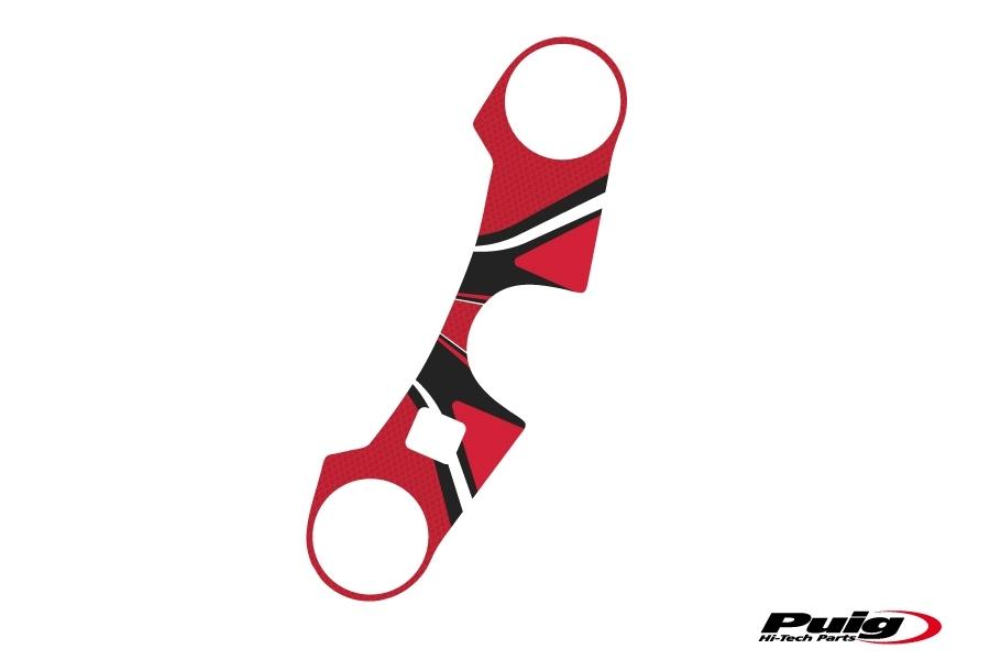Adhesivo protector tija superior horquilla Suzuki GSX-R 1000 2005-2006 rojo