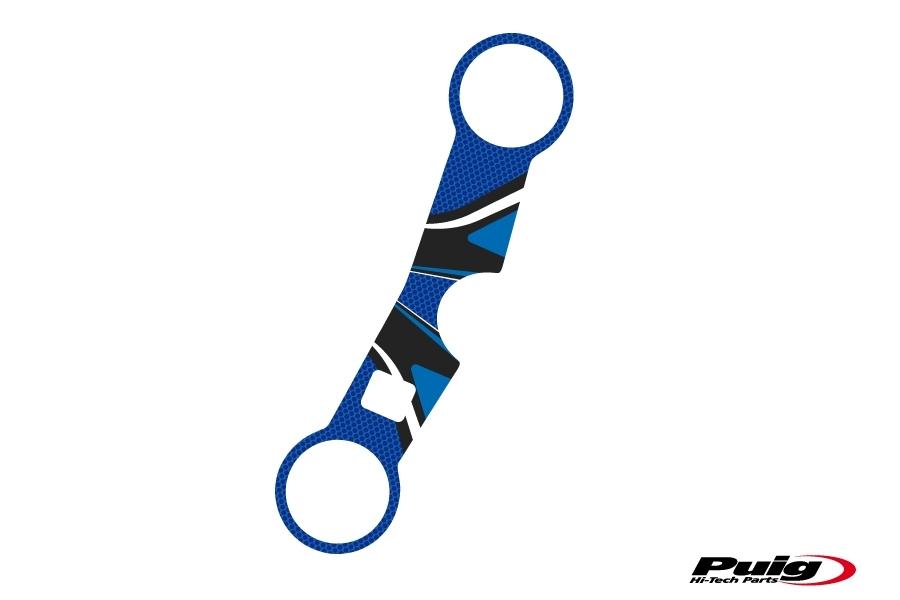 Adhesivo protector tija superior horquilla Suzuki GSX-R 1000 2001-2002 azul
