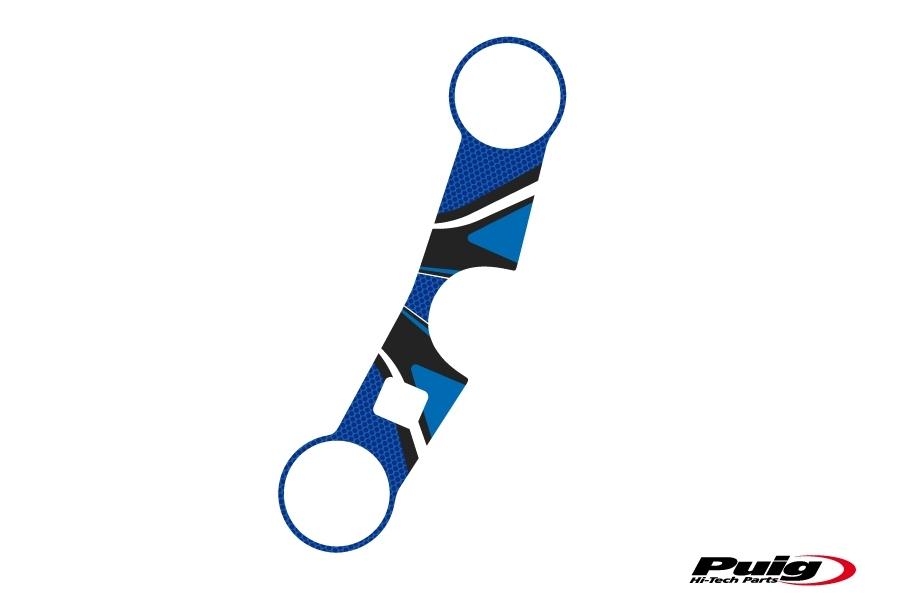 Adhesivo protector tija superior horquilla Suzuki GSX-R 1000 2003-2004 azul