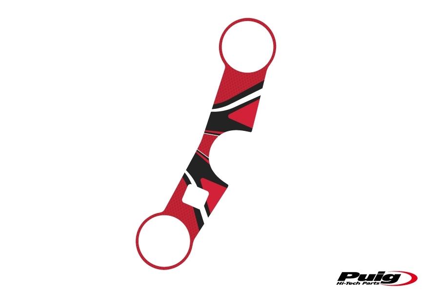 Adhesivo protector tija superior horquilla Suzuki GSX-R 1000 2003-2004 rojo