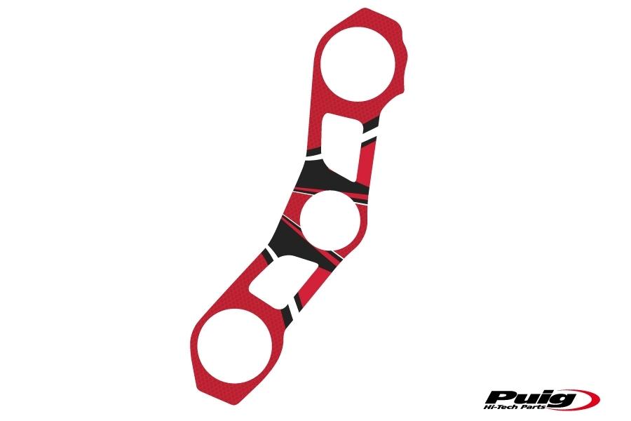 Adhesivo protector tija superior horquilla Kawasaki ZX-10R 2011-2015 modelo radikal rojo