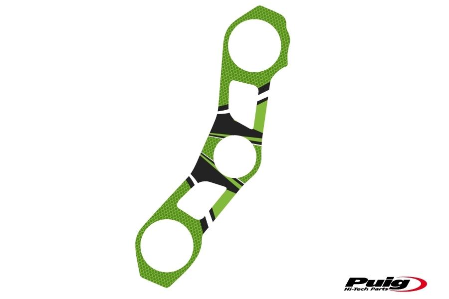 Adhesivo protector tija superior horquilla Kawasaki ZX-10R 2011-2015 modelo radikal verde