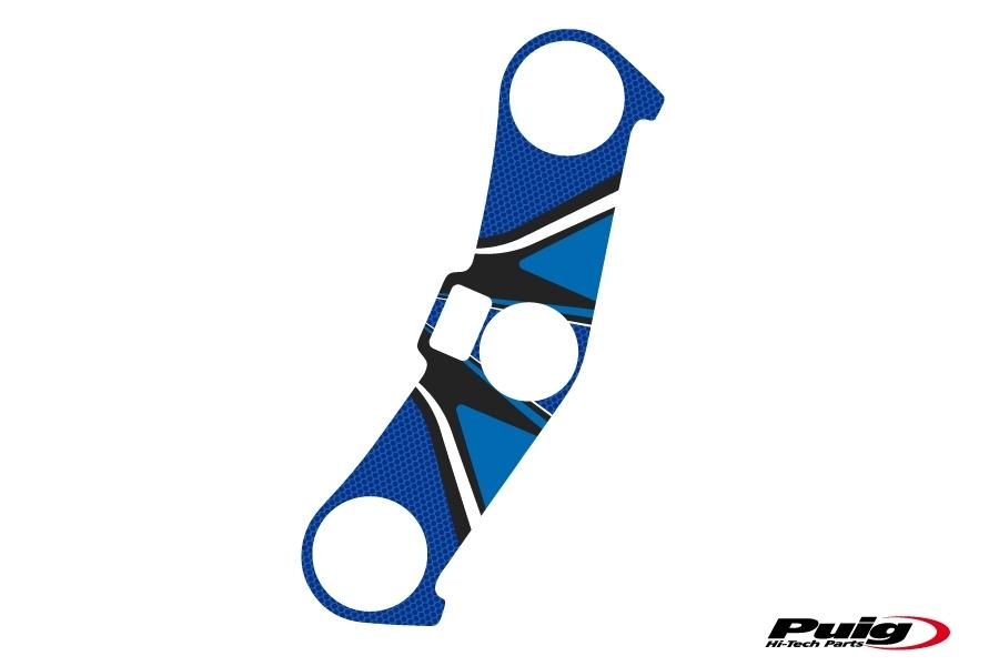 Adhesivo protector tija superior horquilla Kawasaki ZX-6R 2003-2004 modelo radikal azul