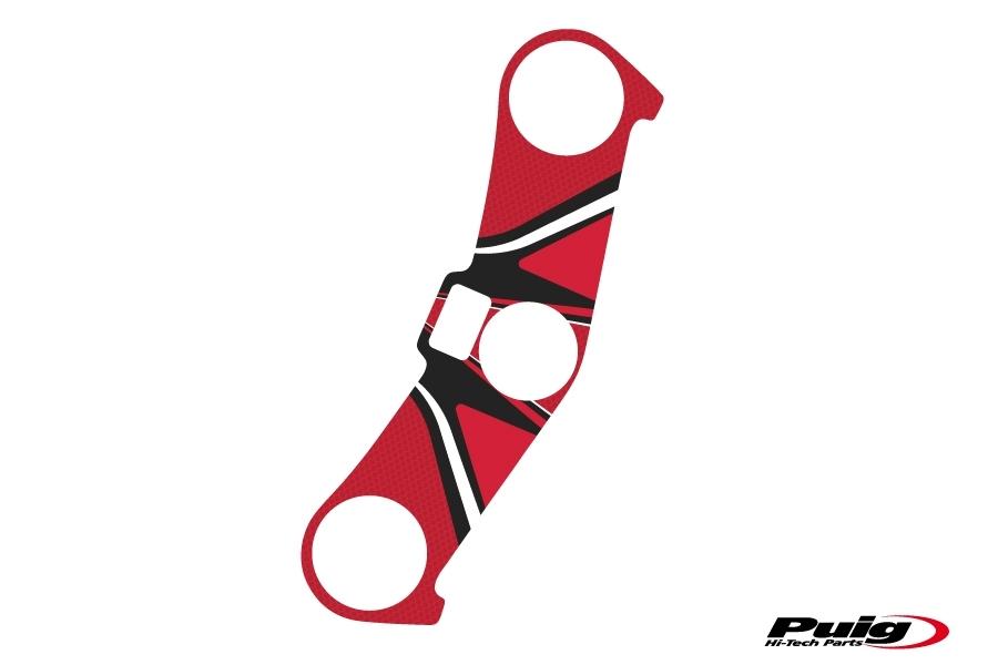 Adhesivo protector tija superior horquilla Kawasaki ZX-6R 2003-2004 modelo radikal rojo