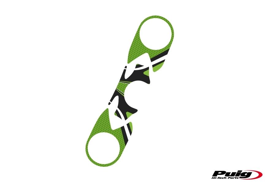 Adhesivo protector tija superior horquilla Kawasaki ZX-6R 2005-2006 modelo radikal verde