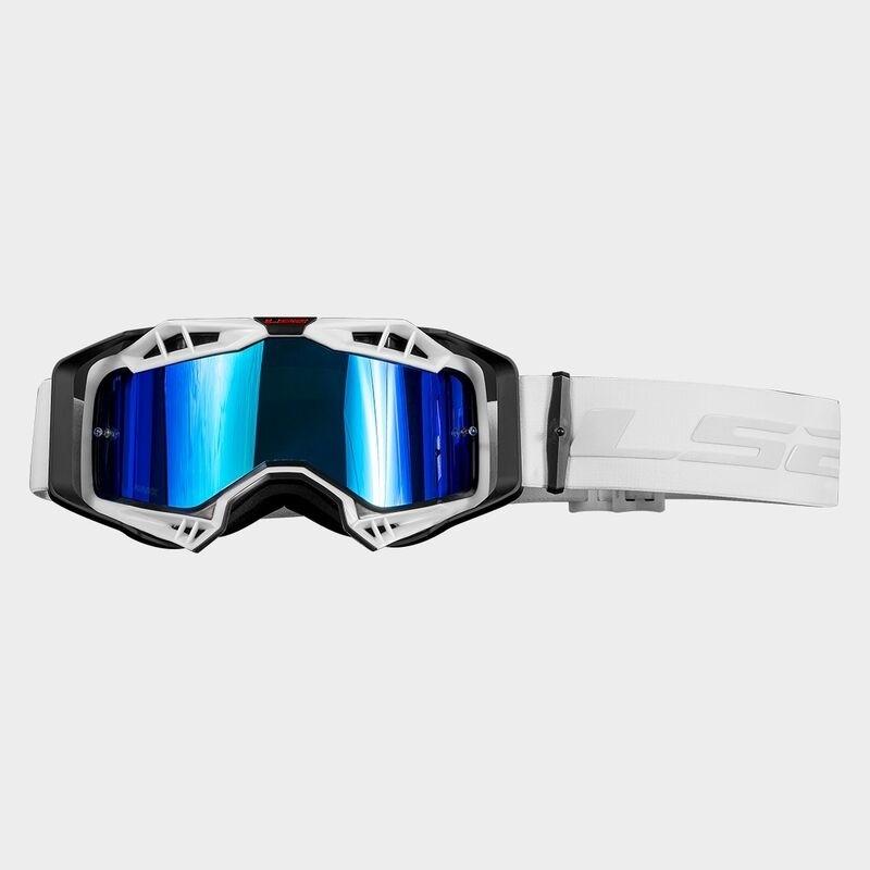 Gafas LS2 Aura Pro Blanco-Negro lente iridium