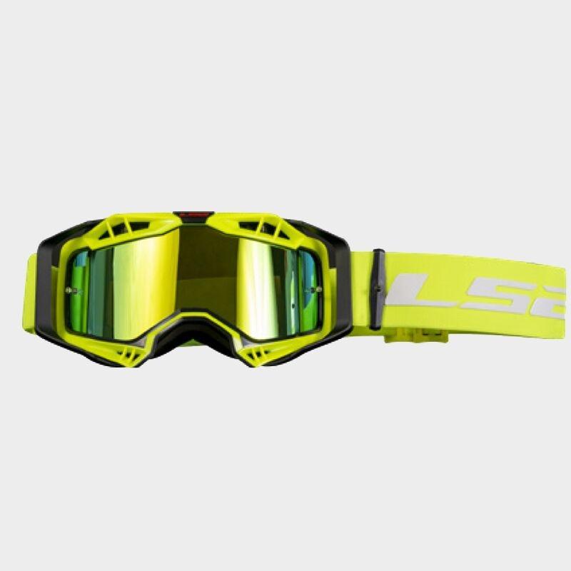 Gafas LS2 Aura Pro Negro-Amarillo lente iridium