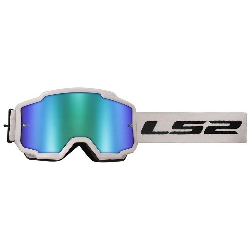 Gafas LS2 Charger Blancas lente espejo plata