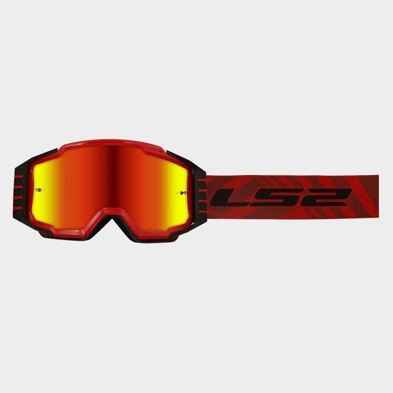 Gafas LS2 Charger Pro Rojas lente iridium