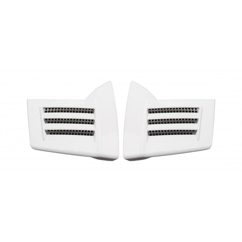 LS2 MX436 EVO air vent reear glitter white
