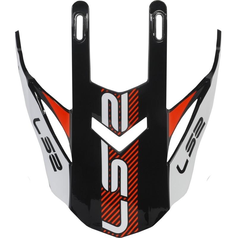 Visera casco LS2 MX436 EVO Adventurer Negro-Blanco