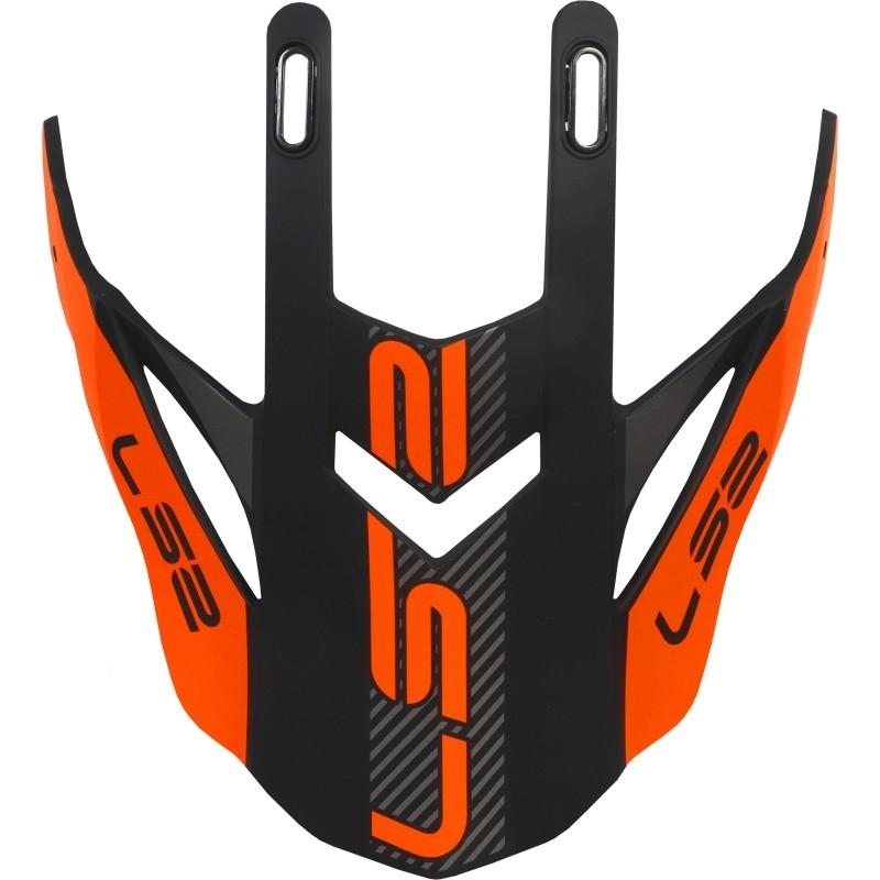 Visera casco LS2 MX436 EVO Adventurer Negro-Naranja