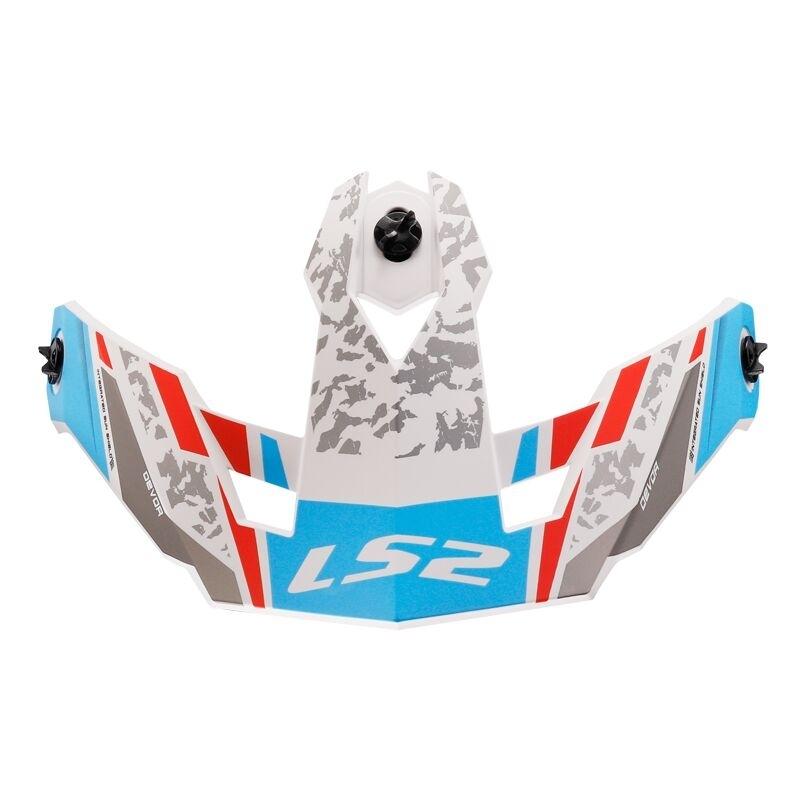 Visera casco LS2 OF606 Devor M.white blue