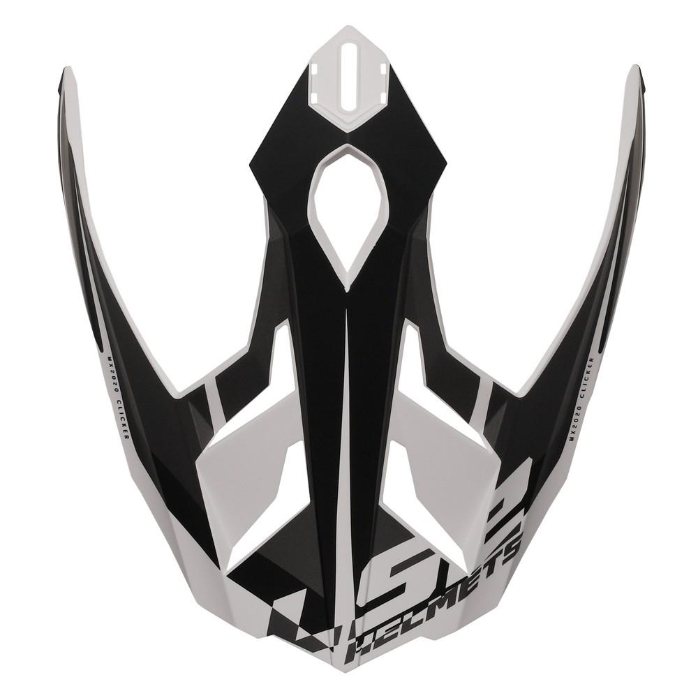 Visera casco LS2 MX701 Alter Negro mate-Blanco